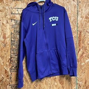 “TCU” Nike zip up hoodie